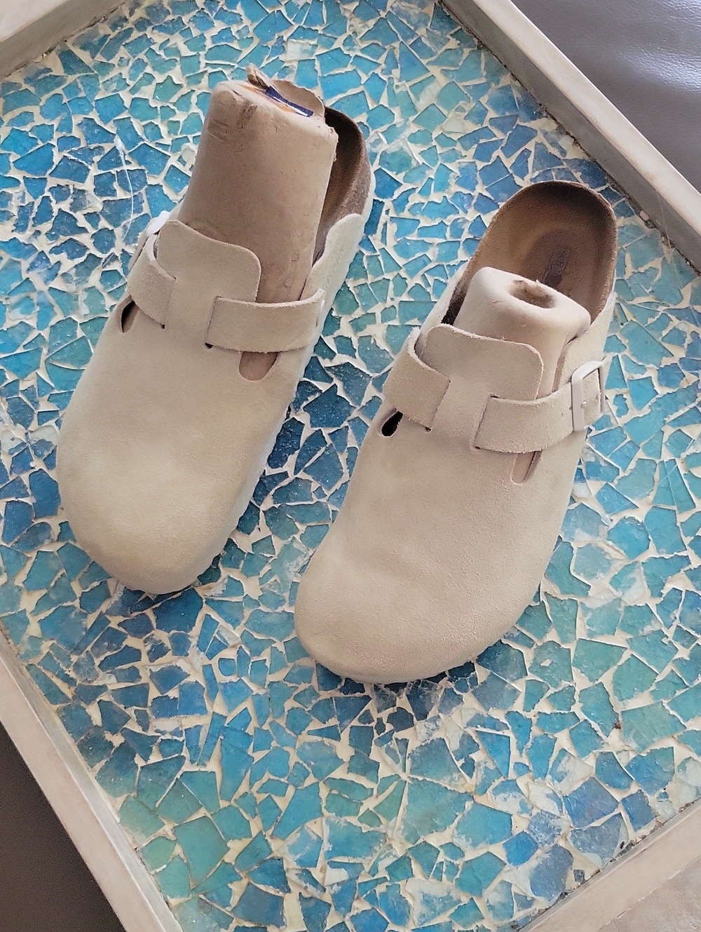 Birkenstock Boston Suede Soft Footbed Clog